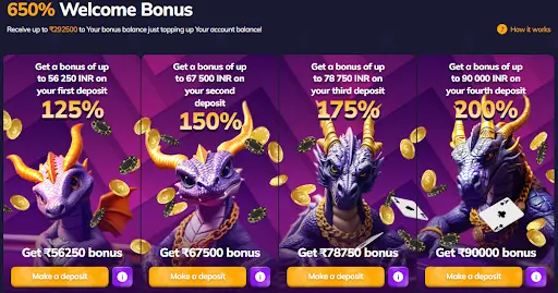 Valor welcome bonus for new players